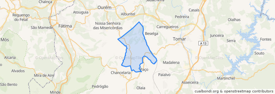 Mapa de ubicacion de Assentiz.