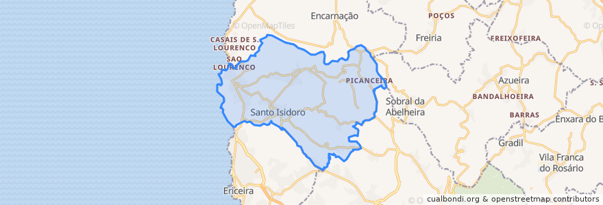 Mapa de ubicacion de Santo Isidoro.