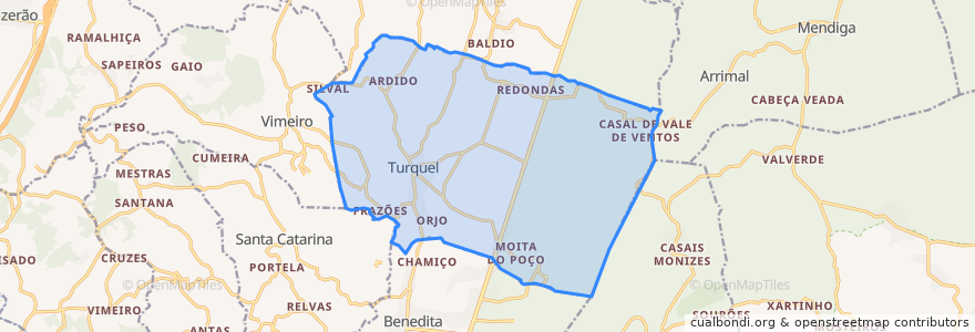 Mapa de ubicacion de Turquel.