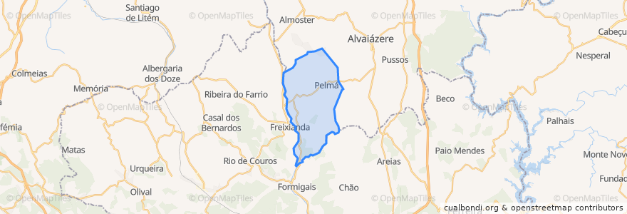 Mapa de ubicacion de Pelmá.