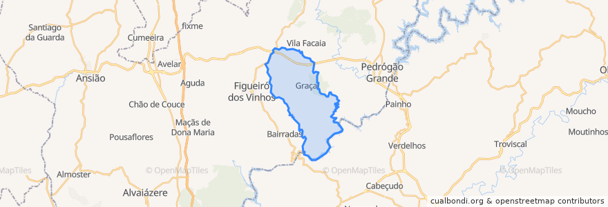 Mapa de ubicacion de Graça.