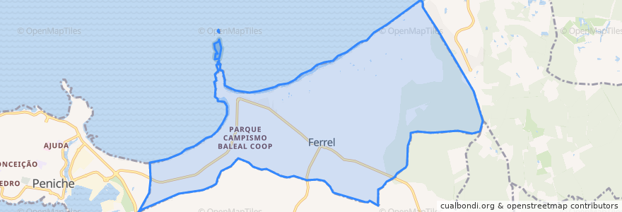 Mapa de ubicacion de Ferrel.