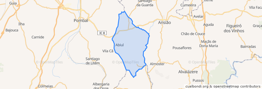 Mapa de ubicacion de Abiul.