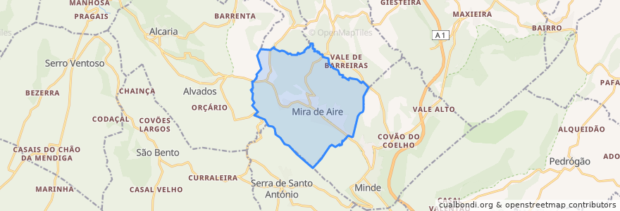 Mapa de ubicacion de Mira de Aire.