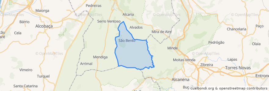 Mapa de ubicacion de São Bento.