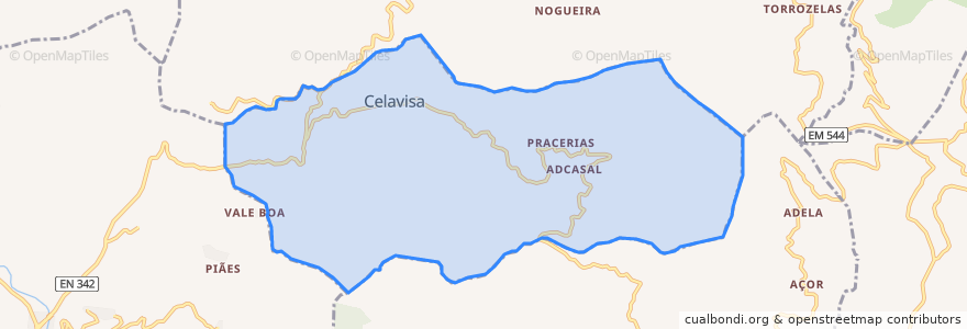 Mapa de ubicacion de Celavisa.