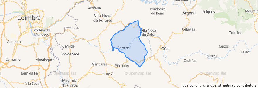 Mapa de ubicacion de Serpins.