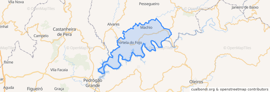 Mapa de ubicacion de Portela do Fojo-Machio.