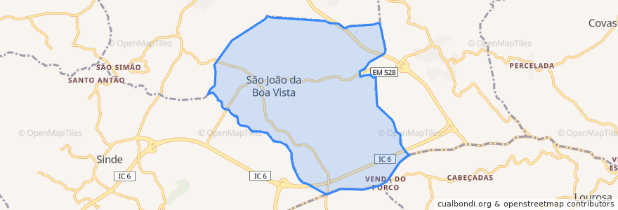 Mapa de ubicacion de São João da Boa Vista.