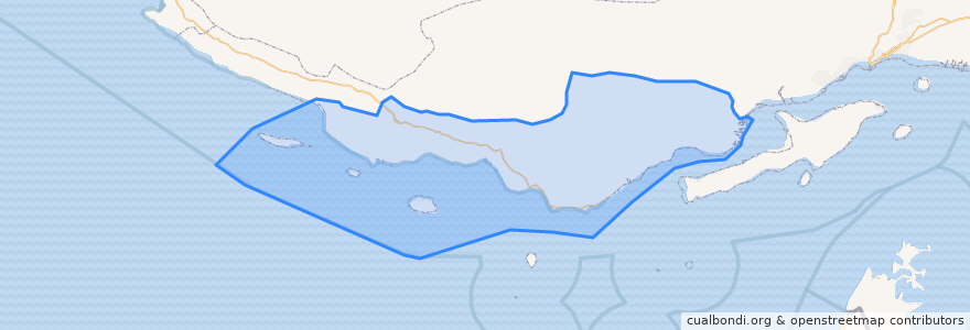 Mapa de ubicacion de شهرستان بندر لنگه.