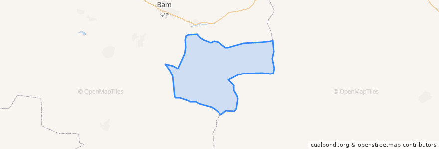 Mapa de ubicacion de شهرستان ریگان.