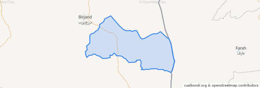 Mapa de ubicacion de شهرستان سربیشه.