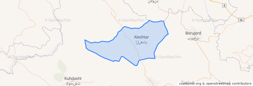 Mapa de ubicacion de شهرستان سلسله.