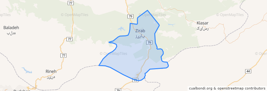 Mapa de ubicacion de شهرستان سوادکوه.