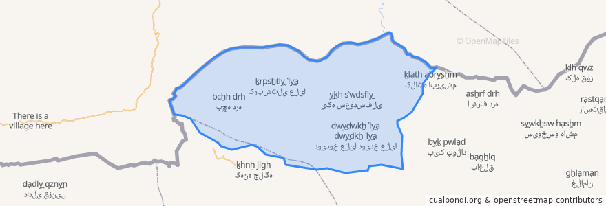 Mapa de ubicacion de بخش جرگلان.