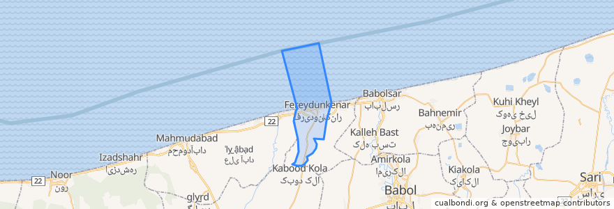 Mapa de ubicacion de بخش دهفری.