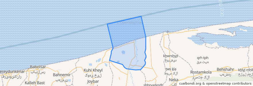 Mapa de ubicacion de بخش رودپی شمالی.