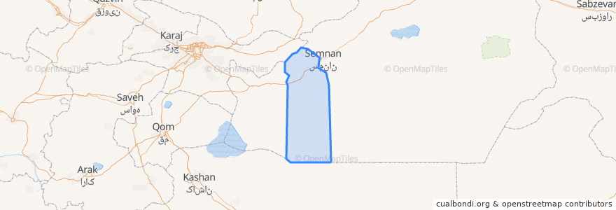 Mapa de ubicacion de بخش مرکزی سرخه.