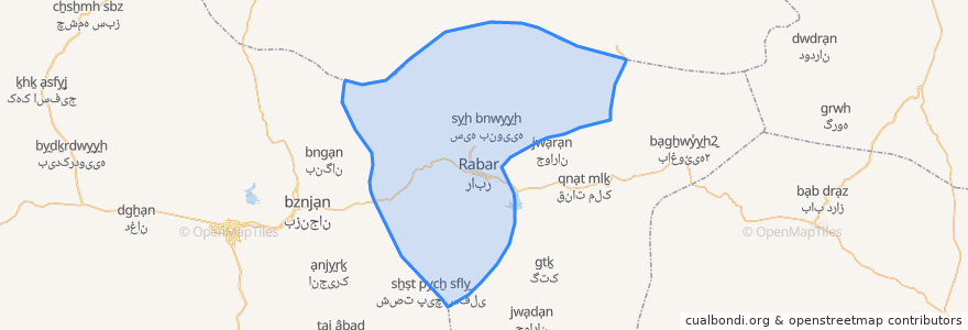 Mapa de ubicacion de بخش مرکزی.