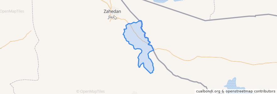 Mapa de ubicacion de بخش مرکزی میرجاوه.