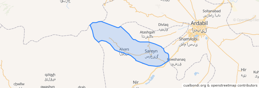 Mapa de ubicacion de بخش مرکزی.