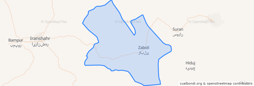 Mapa de ubicacion de بخش مرکزی.