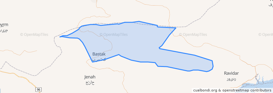 Mapa de ubicacion de بخش مرکزی.