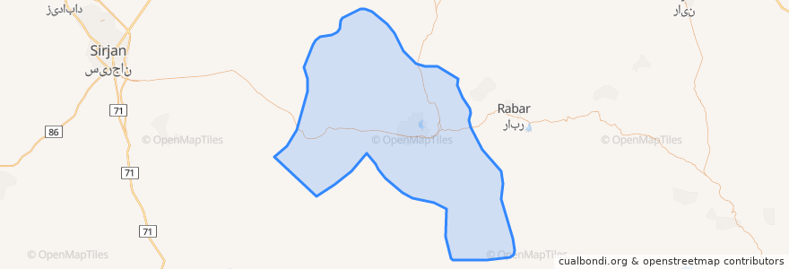 Mapa de ubicacion de بخش مرکزی.