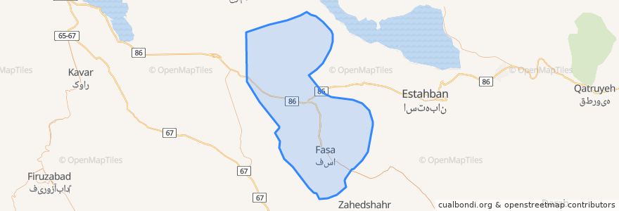 Mapa de ubicacion de بخش مرکزی.