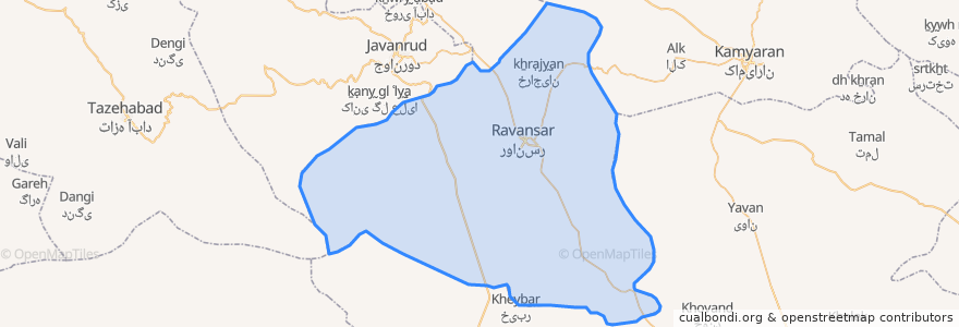 Mapa de ubicacion de بخش مرکزی.