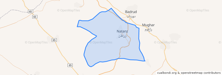 Mapa de ubicacion de بخش مرکزی.