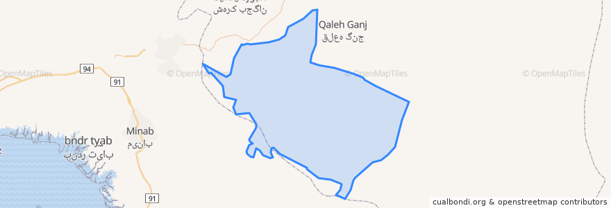 Mapa de ubicacion de بخش مرکزی.