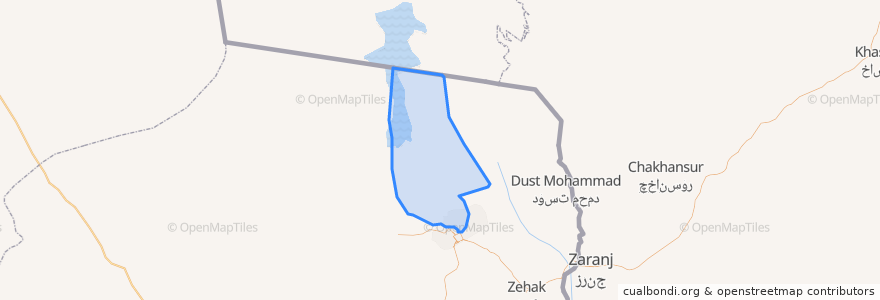 Mapa de ubicacion de بخش مرکزی.