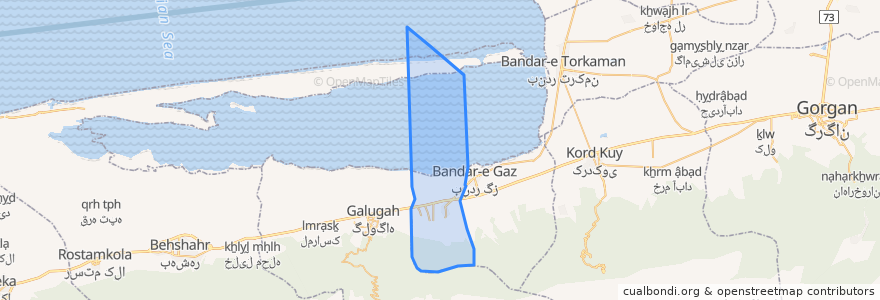 Mapa de ubicacion de بخش نوکنده.