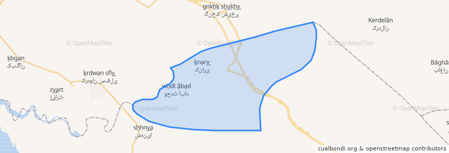 Mapa de ubicacion de دهستان آبکش.