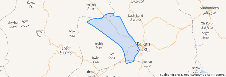 Mapa de ubicacion de دهستان آختاچی.