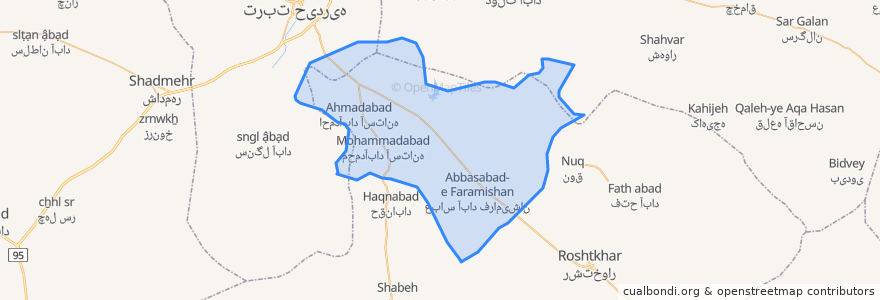 Mapa de ubicacion de دهستان آستانه.