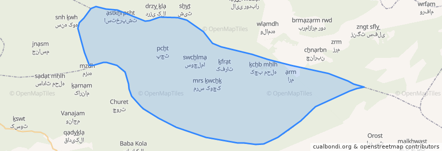 Mapa de ubicacion de دهستان استخرپشت.