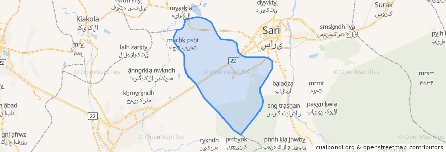 Mapa de ubicacion de دهستان اسفیورد شوراب.