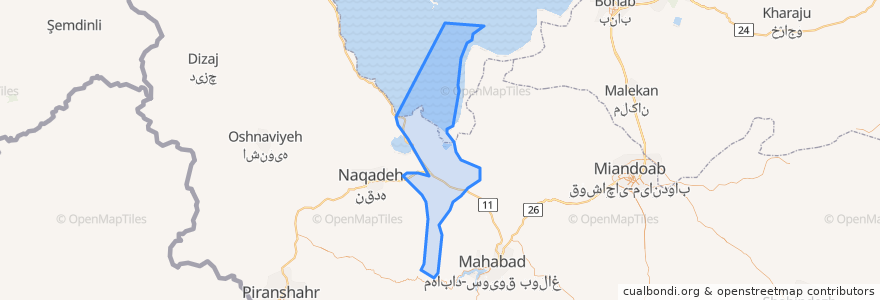 Mapa de ubicacion de دهستان المهدی.