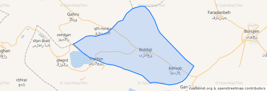 Mapa de ubicacion de دهستان امامزاده حمزه علی.