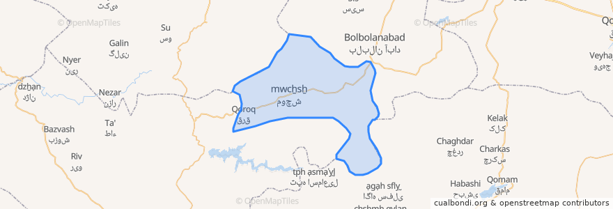 Mapa de ubicacion de دهستان امیرآباد.