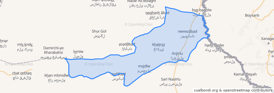 Mapa de ubicacion de دهستان انجیرلو.