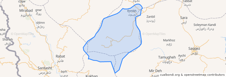 Mapa de ubicacion de دهستان ایل گورک.