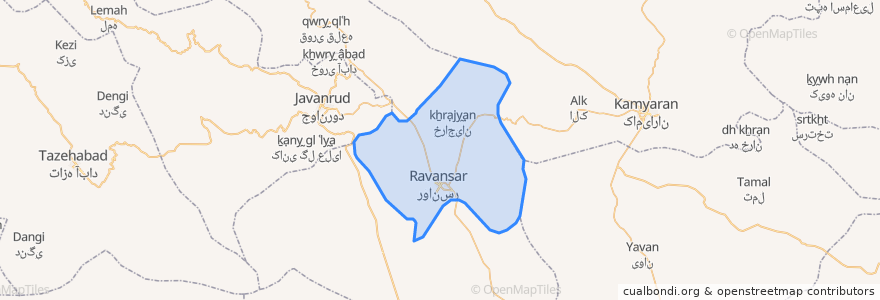 Mapa de ubicacion de دهستان بدر.