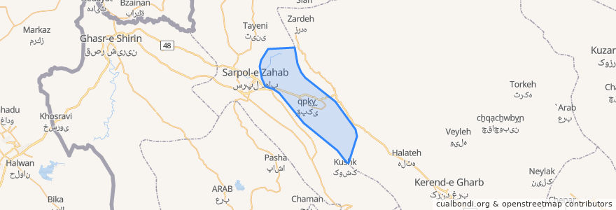 Mapa de ubicacion de دهستان بشیو پاطاق.