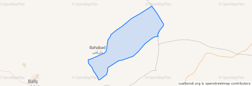 Mapa de ubicacion de دهستان بنستان.