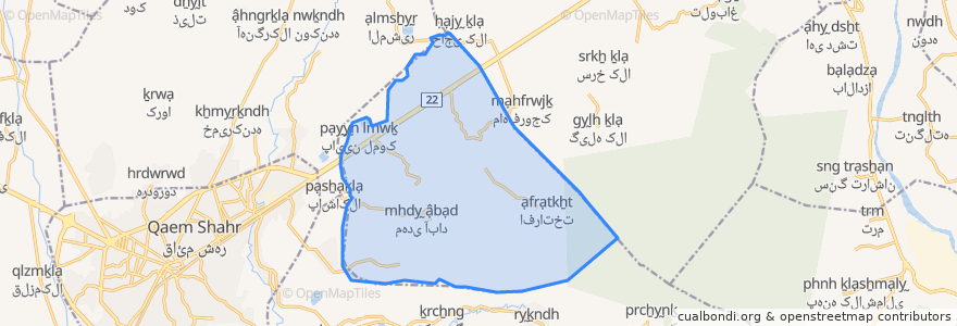 Mapa de ubicacion de دهستان بیشه سر.