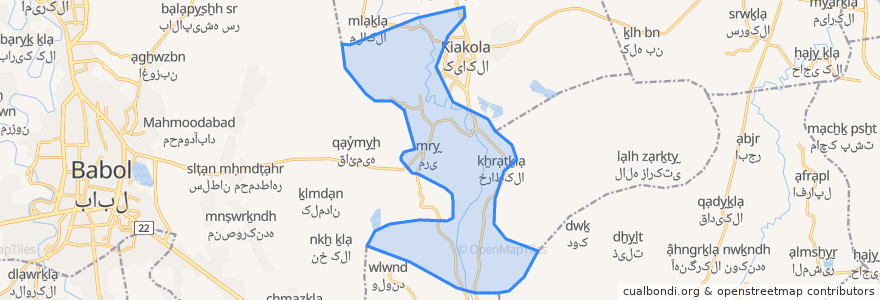 Mapa de ubicacion de دهستان تالار پی.