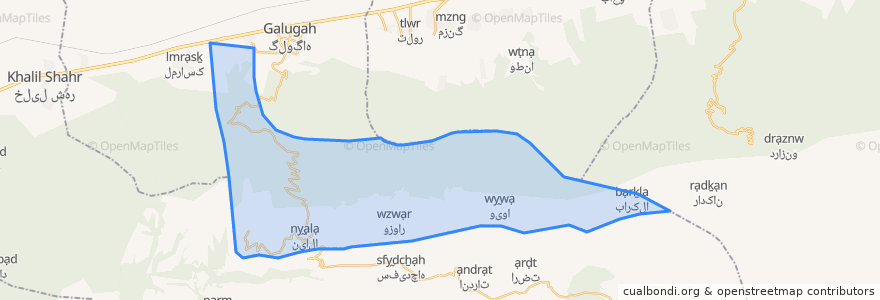 Mapa de ubicacion de دهستان توسکا چشمه.